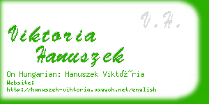 viktoria hanuszek business card